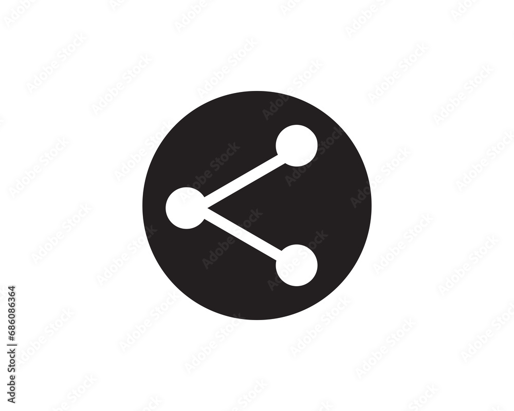 Share button tool icon vector isolated design illustration Share button tool icon vector isolated design illustration
