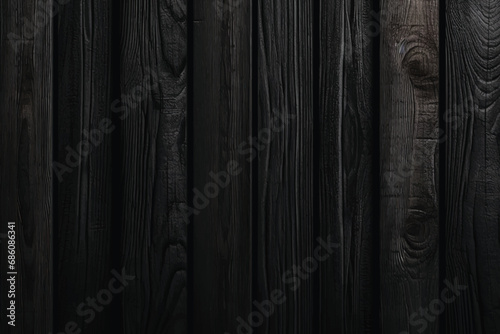 Black wood timber board use for background, poster, banner, brochure, social media design