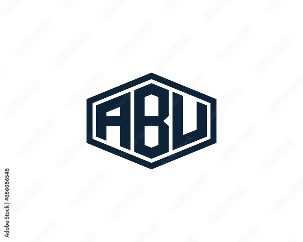 ABU logo design vector template
