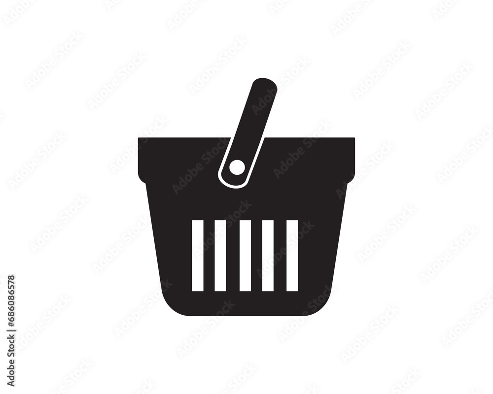 Shopping basket icon vector symbol design Shopping basket icon vector symbol design