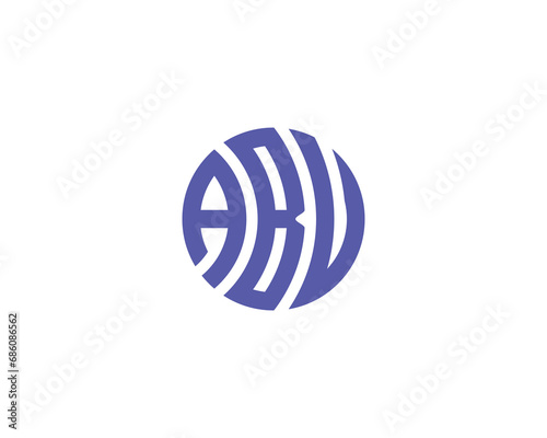 ABU logo design vector template