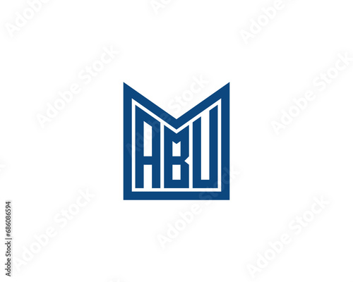 ABU logo design vector template