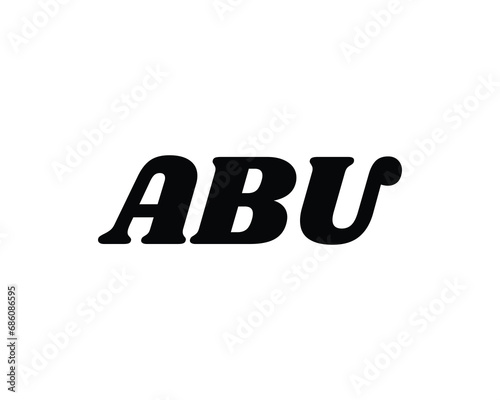 ABU logo design vector template