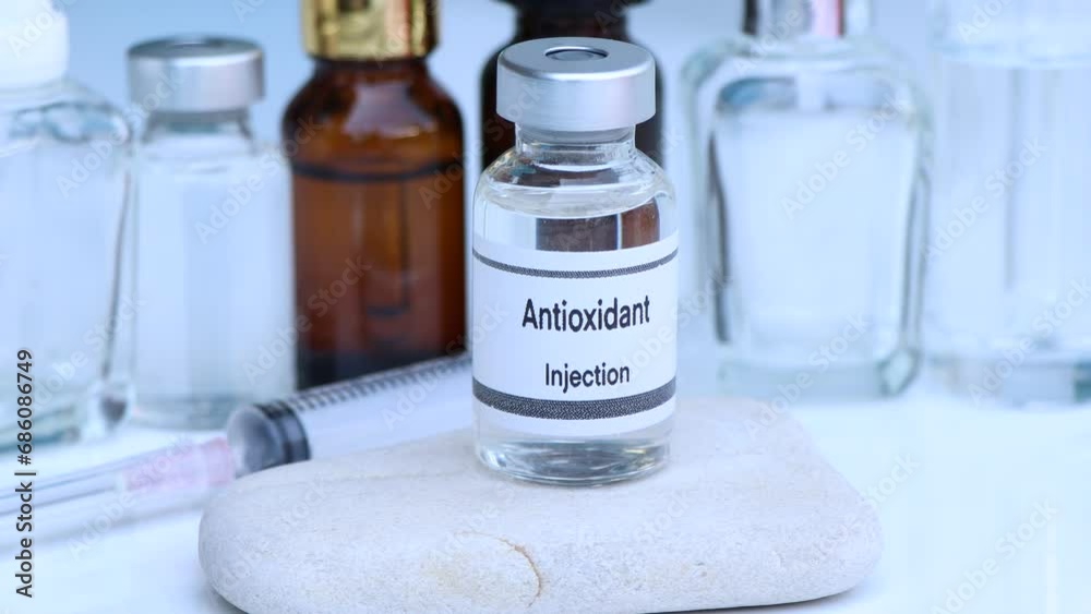 Antioxidant in a vial, Substances used for injection to treat or medical beauty enhancement, beauty product Antioxidant in a vial, Substances used for injection to treat or medical beauty enhancement, beauty product