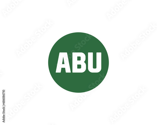 ABU logo design vector template