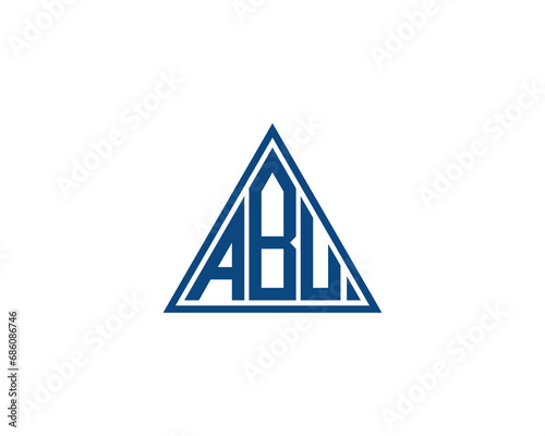ABU logo design vector template