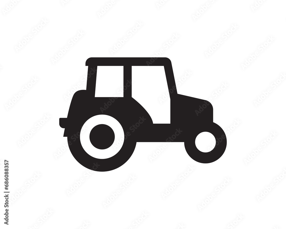Tractor farming icon vector symbol design illustration Tractor farming icon vector symbol design illustration