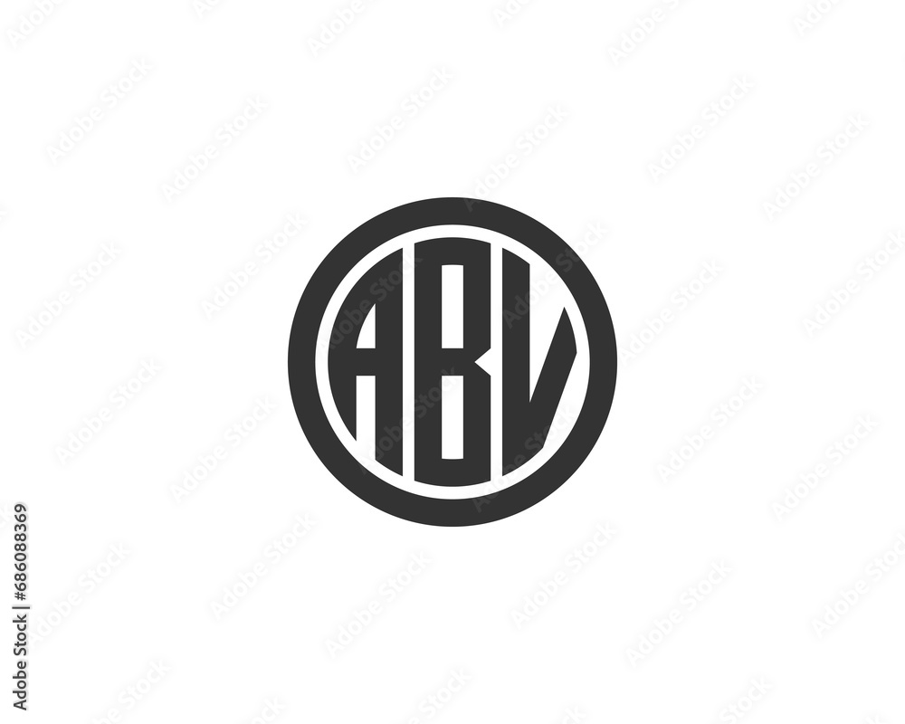 ABV logo design vector template