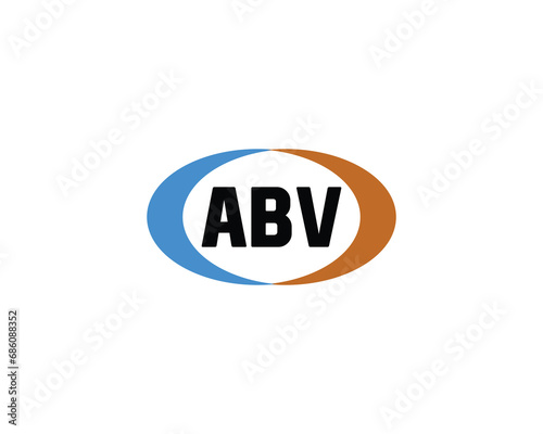 ABV logo design vector template