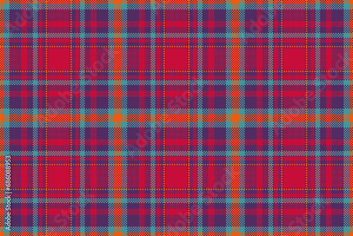 Textile texture tartan of vector seamless fabric with a background check plaid pattern.