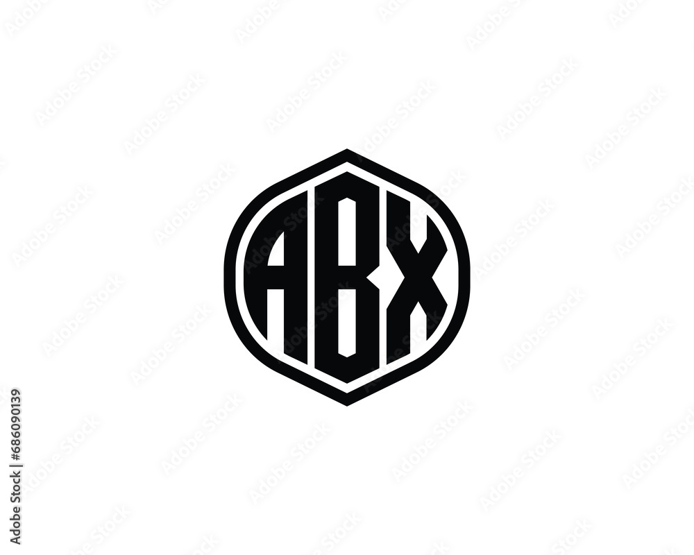 Obraz premium ABX logo design vector template