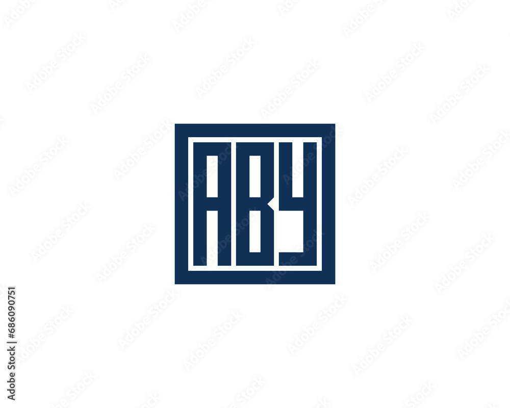 ABY logo design vector template