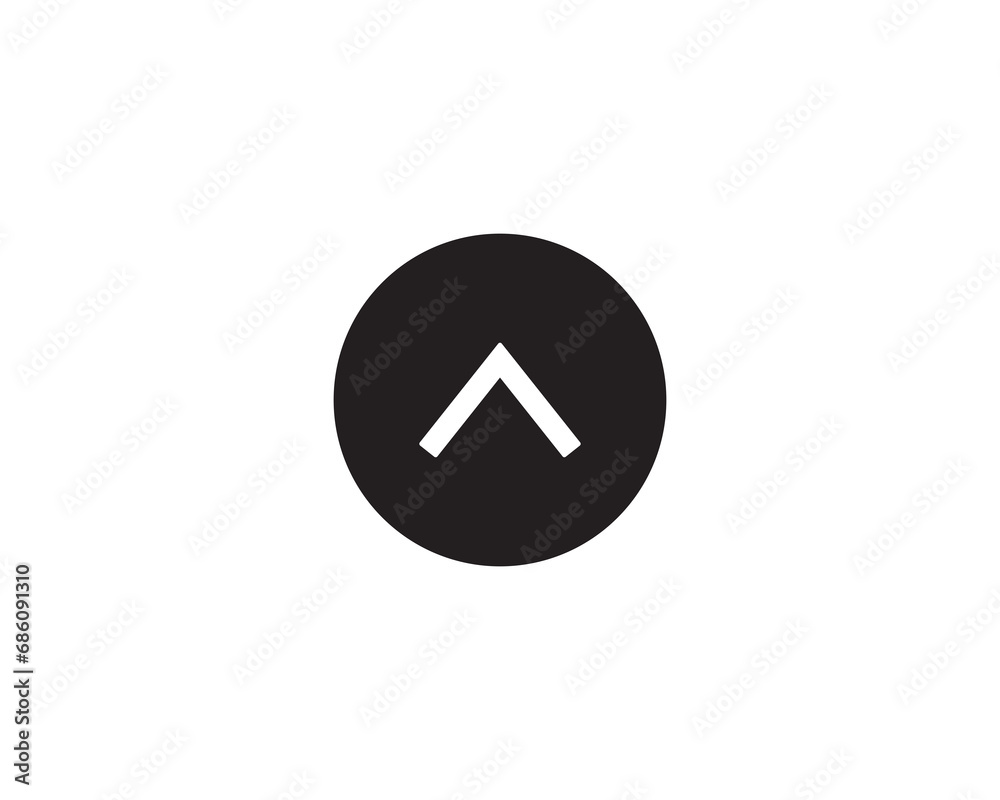 Up arrow direction icon vector symbol design illustration Up arrow direction icon vector symbol design illustration