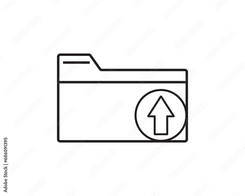 Document folder Upload file vector icon design illustration Document folder Upload file vector icon design illustration