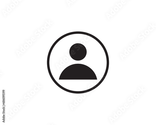 user profile man icon vector symbol design