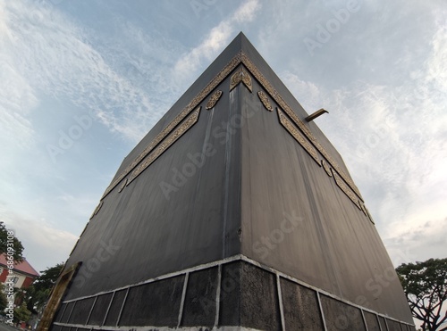 The beauty of the great mosque of Central Java, Semarang, Indonesia, which has an architectural design resembling the Nabawi mosque in Medina, Saudi Arabia photo