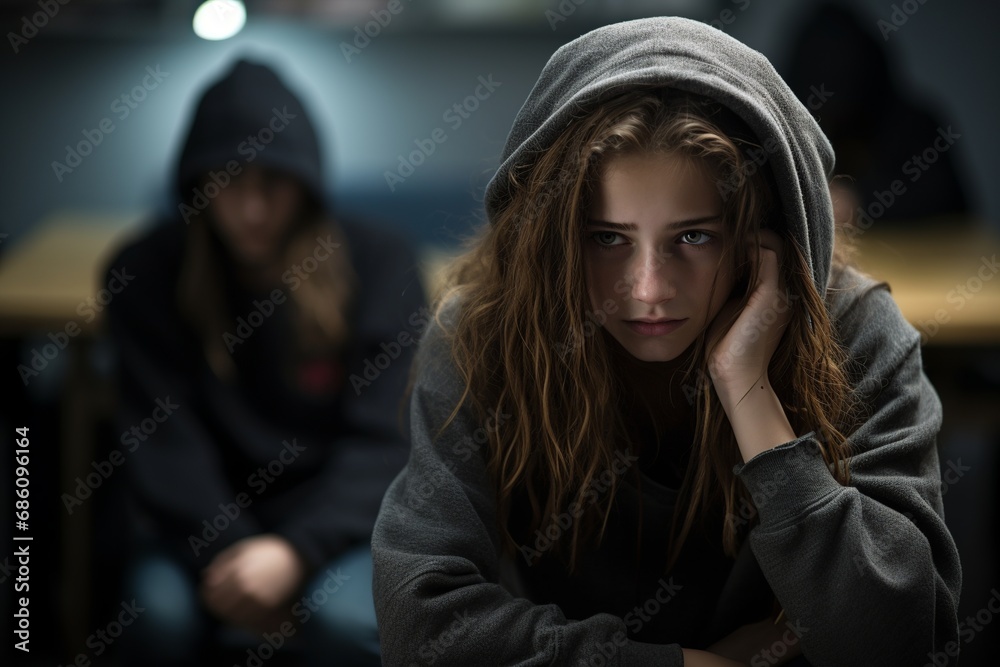 Navigating Adolescence: Teenage Girl's Therapy Session Navigating Adolescence: Teenage Girl's Therapy Session