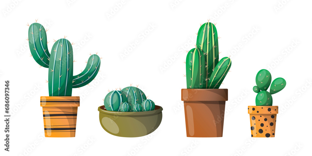 vector cactus element vector cactus element