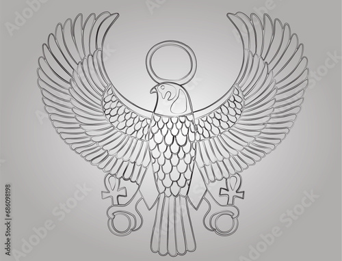 Eagle Egyptian symbol of peace love and power