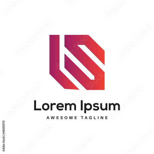 KS Letter Logo Design Free Icon