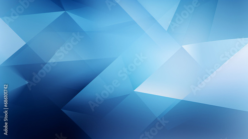 Abstract blue geometric hexagon with futuristic technology