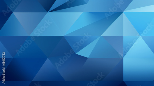 Abstract blue geometric hexagon with futuristic technology