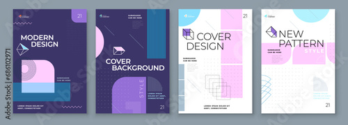 Brochure template layout design. Corporate business annual report, catalog, magazine, flyer mockup. Creative modern background concept in abstract flat style shape