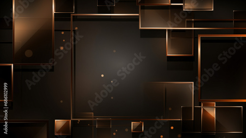 Abstract brown luxury rectangles background