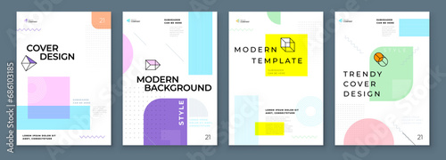 Brochure template layout design. Corporate business annual report, catalog, magazine, flyer mockup. Creative modern background concept in abstract flat style shape