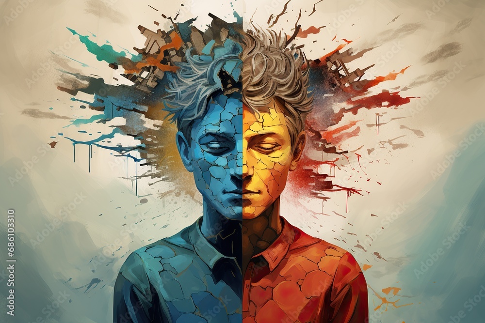 A Kaleidoscope of the Mind: A Vibrant Depiction of Split Personality Disorder A Kaleidoscope of the Mind: A Vibrant Depiction of Split Personality Disorder