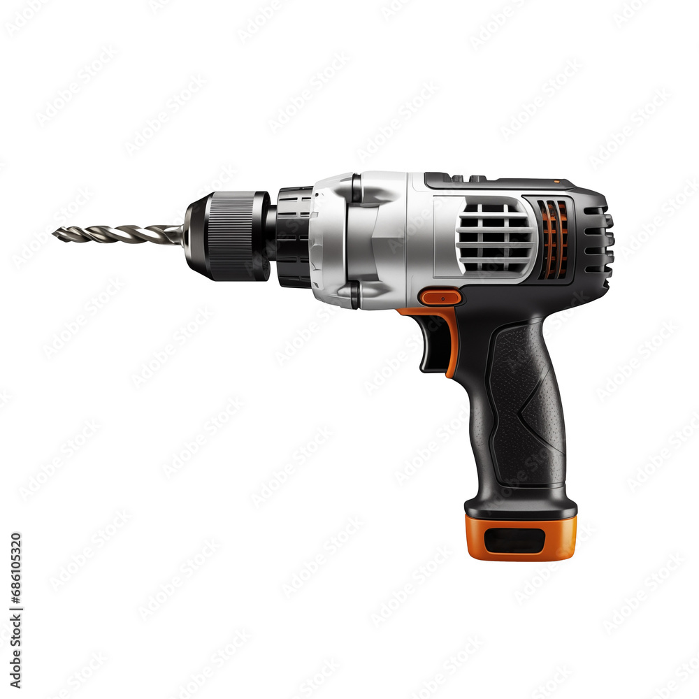 Electric drill , cut out - stock png. Electric drill , cut out - stock png.