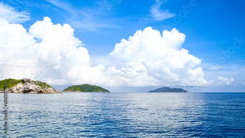 Beautiful panoramic tropical landscape of the Similan Islands, Thailand