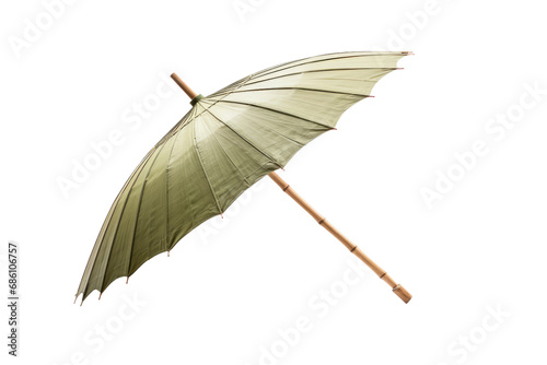 Bamboo Breeze: Elevate Your Outdoor Retreat with the Perfect Umbrella Isolated on a Transparent Background