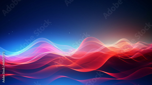 Abstract geometric lines wavy background