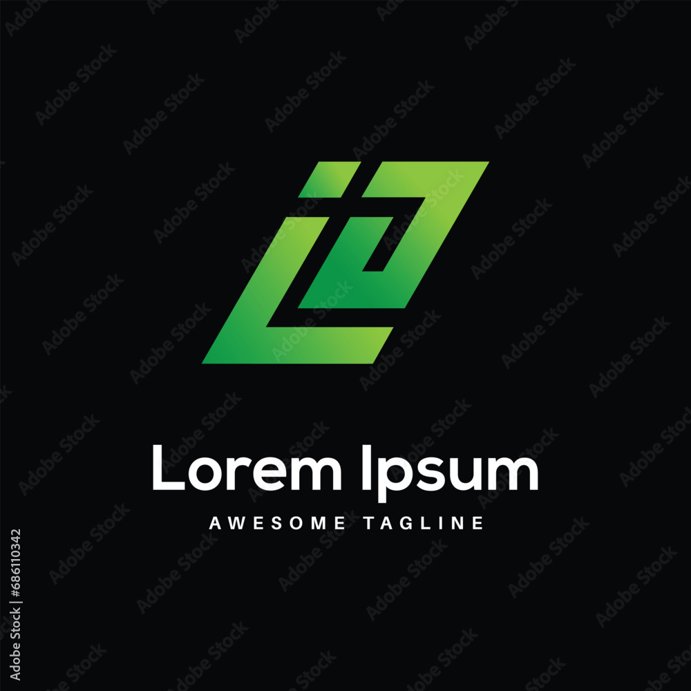 Obraz premium ILD letter logo design