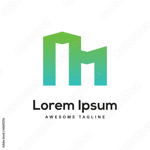 MN Letter Logo Design Free Icon