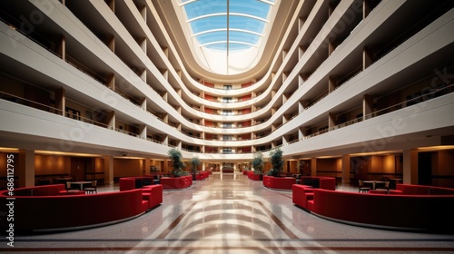 Architectural Marvel - Atlanta Airport Marriott Hotel: A Stunning Piece of Building Design for Your Holiday Destination photo