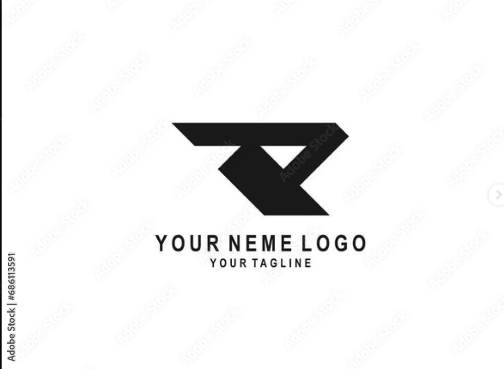 Fototapeta premium R Letter Logo Design Free Icon