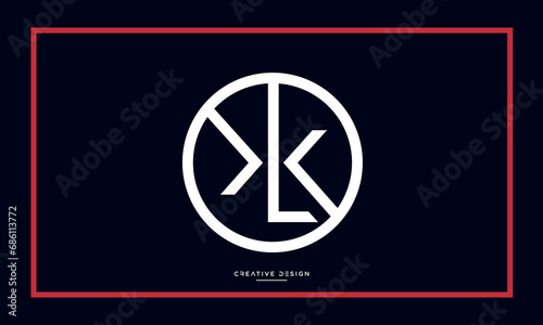 Alphabet letters icon logo XL or LX