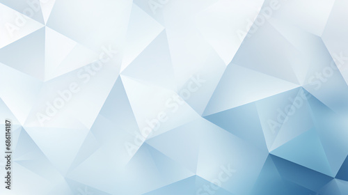 Abstract white and soft blue triangles