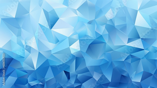 Abstract blue color polygon