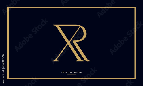 XR or RX Alphabet letters logo monogram