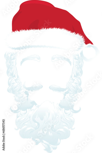 Unleash holiday cheer with our Santa face vector and PNG set! Easily personalize by inserting your face, includes beard, mustache, and hat. Create a jolly masterpiece for festive fun