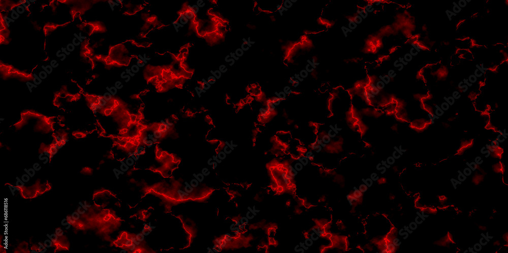 Abstract watercolor red liquid wave in lava red on black background. Luxury fire frame itelyan red marble texture and background for design. Lava red on black grunge texture background	