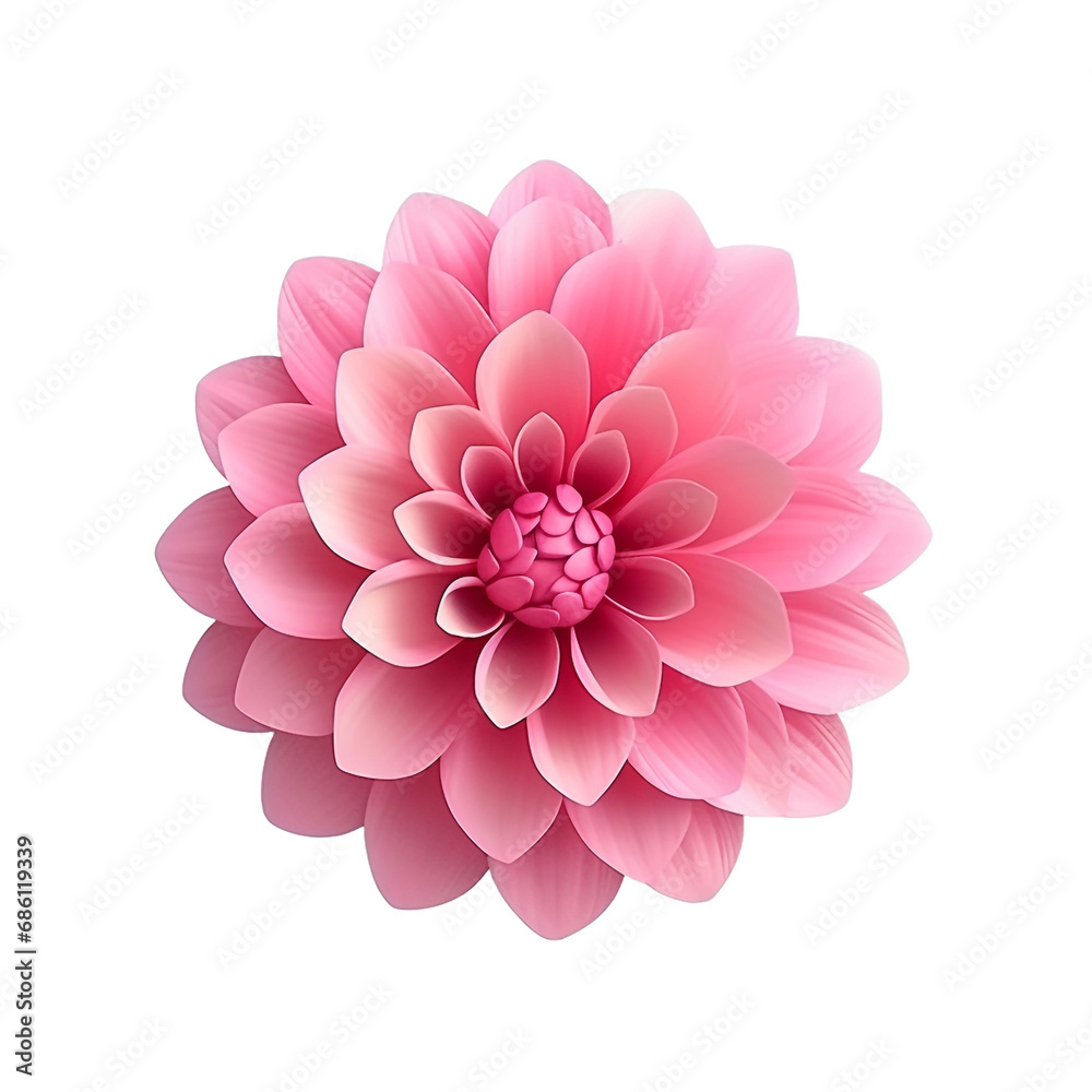 3d Pink Flower isolated on transparent background 3d Pink Flower isolated on transparent background
