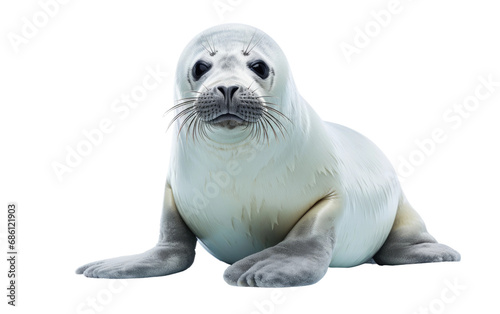 Crabeater Seal Ice Floe Navigators Isolated on a Transparent Background PNG © Haider