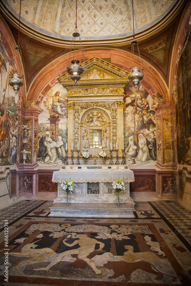 Basilica of San Domenico in Siena.