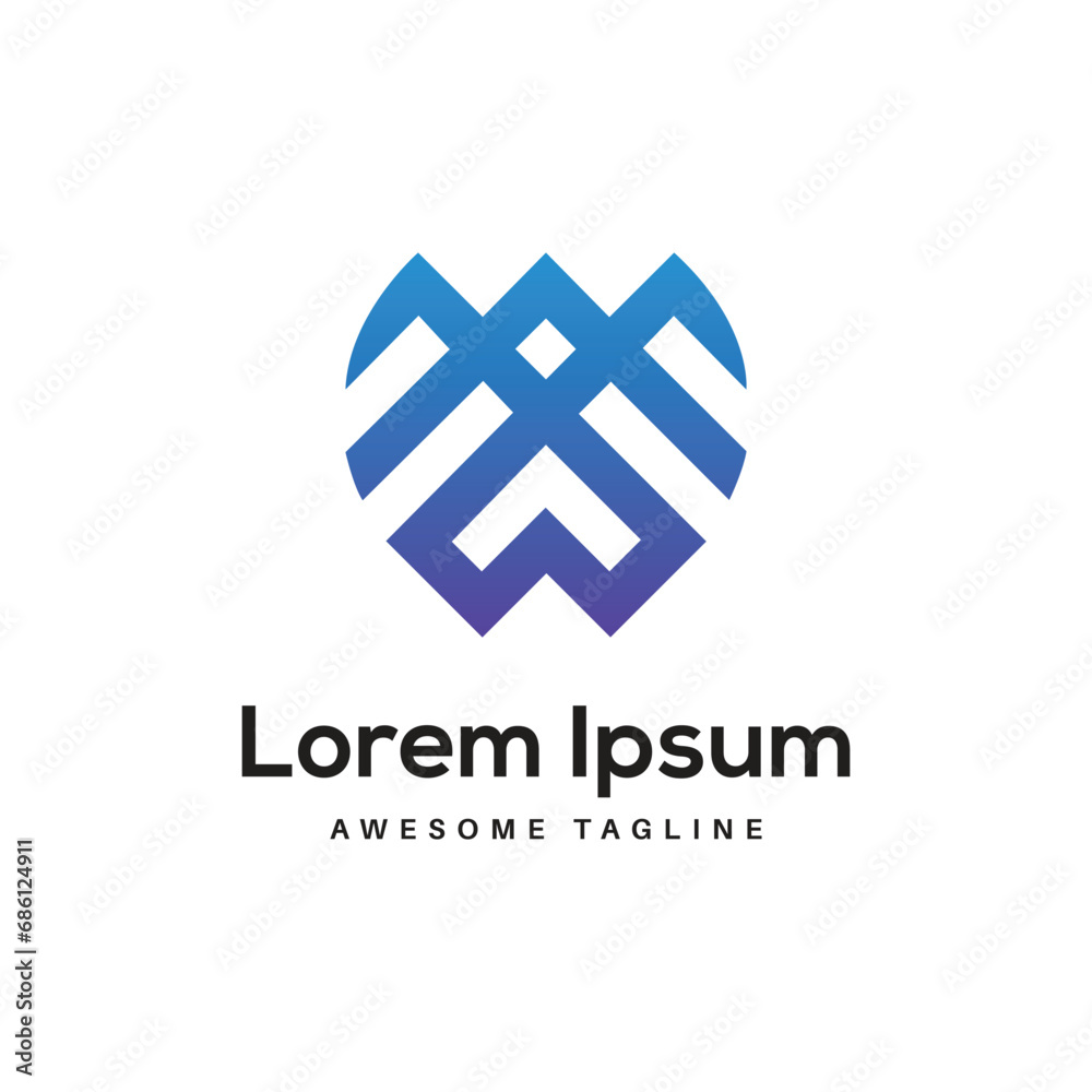 AVW Letter Logo Design Free Icon AVW Letter Logo Design Free Icon