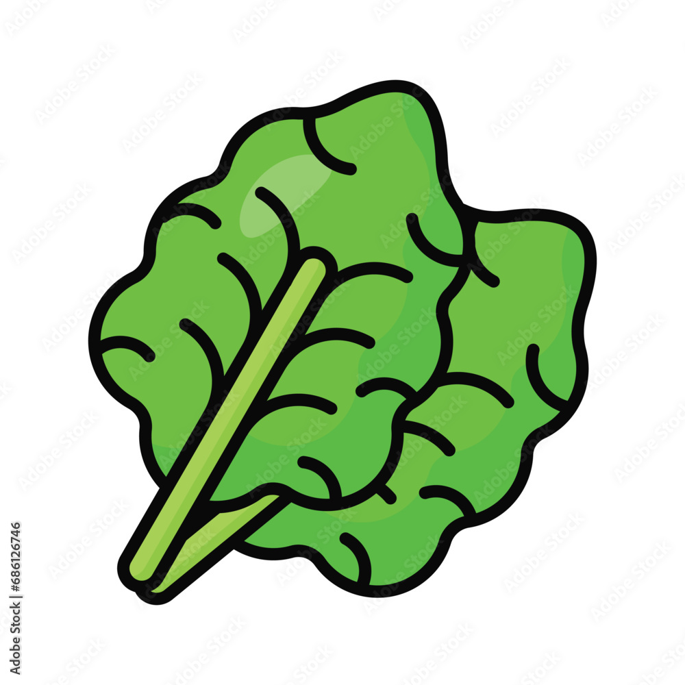 Kale Leaves Icon, Chinese Food, Suitable for Web Design, Logo, and App Kale Leaves Icon, Chinese Food, Suitable for Web Design, Logo, and App