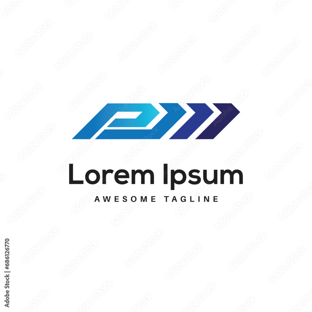 Obraz premium PJ Letter Logo Design Free Icon